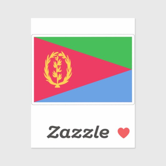 Eritrea Flag Sticker (Vel)