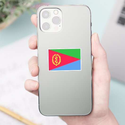Eritrea Flag Sticker (Telefoon)