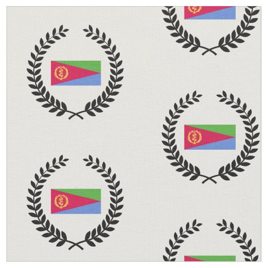 Eritrea Flag Stof (Close Up)