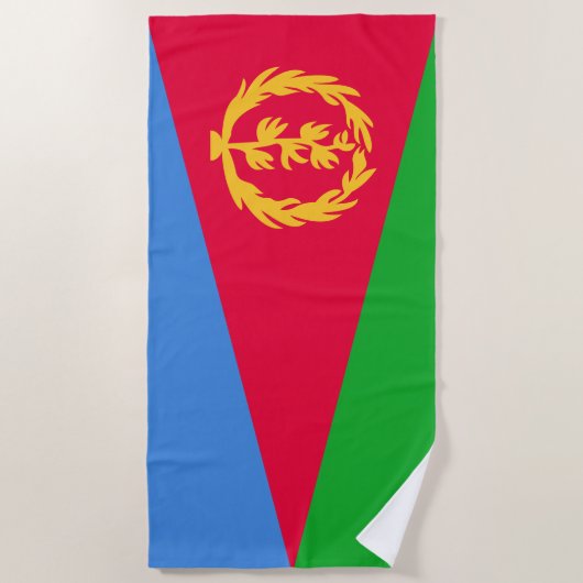 Eritrea Flag Strandlaken (Voorkant)