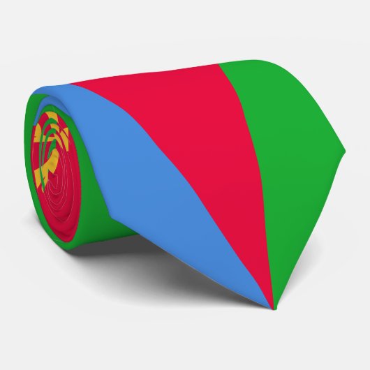 Eritrea Flag Stropdas (Opgerold)