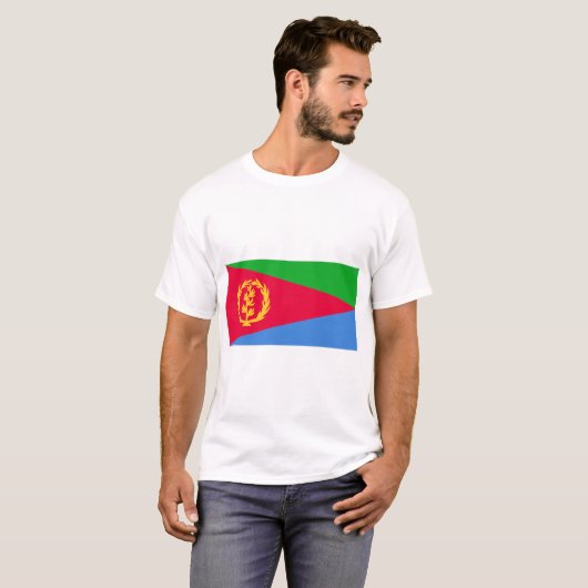 Eritrea Flag T-shirt (Voorkant volledig)