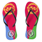 Eritrea Flag Teenslippers (Voetbed)