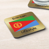 Eritrea Flag+Text Onderzetter (Linkerzijde)