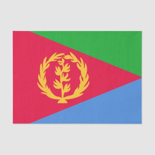 Eritrea Flag Tissuepapier (Voorkant)