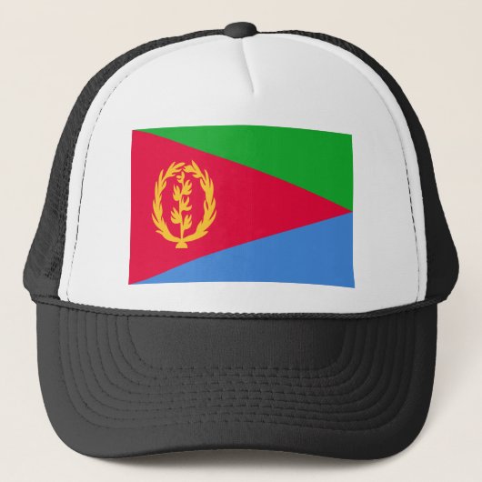 Eritrea Flag Trucker Pet (Voorkant)