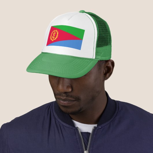 Eritrea Flag Trucker Pet (In situ)