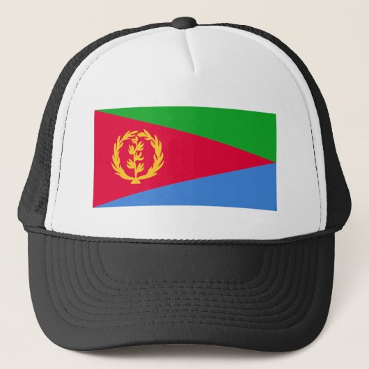 Eritrea Flag Trucker Pet (Voorkant)