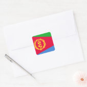 Eritrea Flag Vierkante Sticker (Envelop)