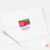 Eritrea Flag Vierkante Sticker (Envelop)