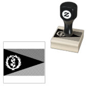 Eritrea flag Wood Art Stamp Rubberstempel (Gestempeld)