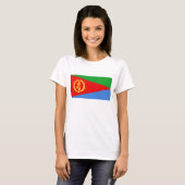 Eritrea Flag x Map T-Shirt (Voorkant volledig)