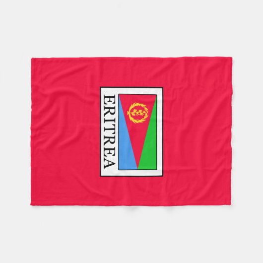 Eritrea Fleece Deken (Voorkant (Horizontaal))