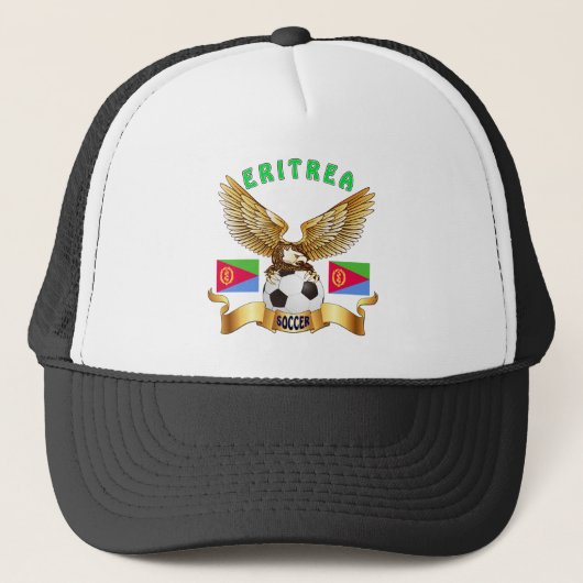 Eritrea Football Design Trucker Pet (Voorkant)