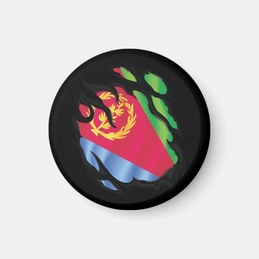 Eritrea Gekopieerde Vlag Magneet (Voorkant)