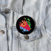 Eritrea Gekopieerde Vlag Ronde Button 7,6 Cm (In situ)