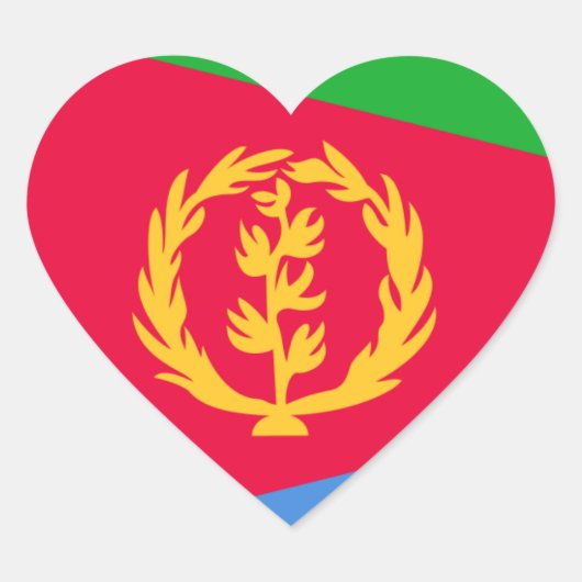 eritrea hart sticker (Voorkant)