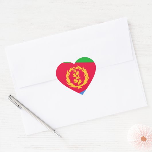 eritrea hart sticker (Envelop)