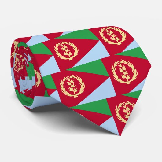 Eritrea - Hoogwaardige vlag Stropdas (Opgerold)