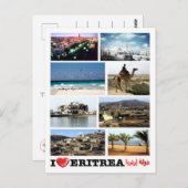 Eritrea - Ik hou van Briefkaart (Voorkant / Achterkant)