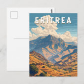Eritrea Illustration Travel Art Vintage Briefkaart (Voorkant / Achterkant)