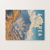 Eritrea Illustration Travel Art Vintage Legpuzzel (Horizontaal)