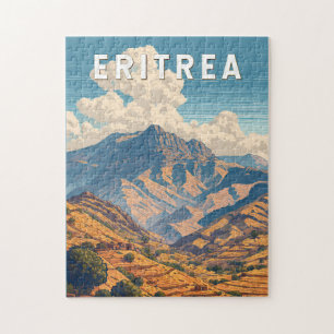 Eritrea Illustration Travel Art Vintage Legpuzzel