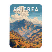 Eritrea Illustration Travel Art Vintage