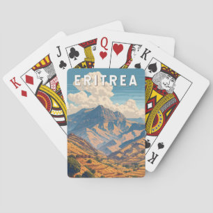 Eritrea Illustration Travel Art Vintage Pokerkaarten