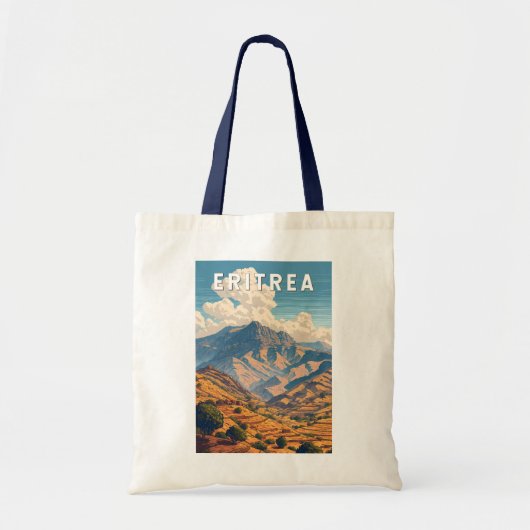 Eritrea Illustration Travel Art Vintage Tote Bag (Voorkant)