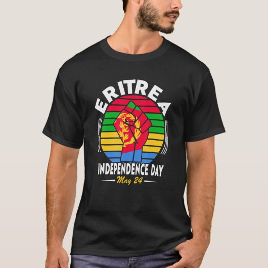 Eritrea Independence Day I Love the Flag Eritrea T-shirt (Voorkant)