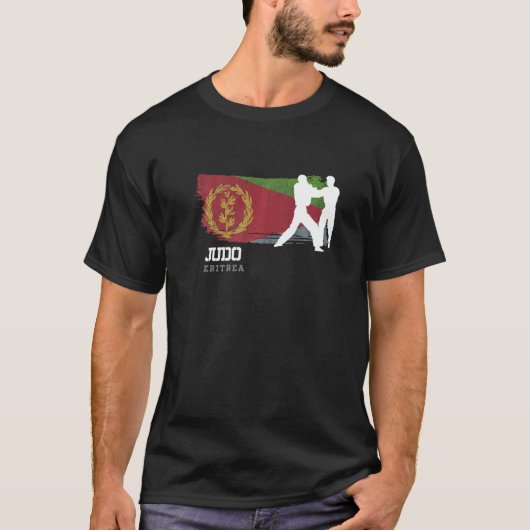 Eritrea Judo Fighter Japanse Martial Arts Judoka T-shirt (Voorkant)