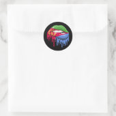 Eritrea lippen trots root flag ronde sticker (Tas)
