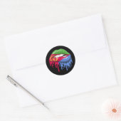 Eritrea lippen trots root flag ronde sticker (Envelop)