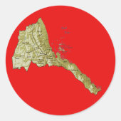 Eritrea Map Sticker (Voorkant)