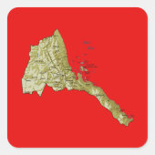 Eritrea Map Sticker (Voorkant)