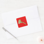 Eritrea Map Sticker (Envelop)