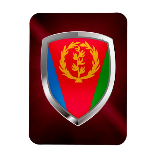 Eritrea Mettalic Emblem Magneet (Verticaal)