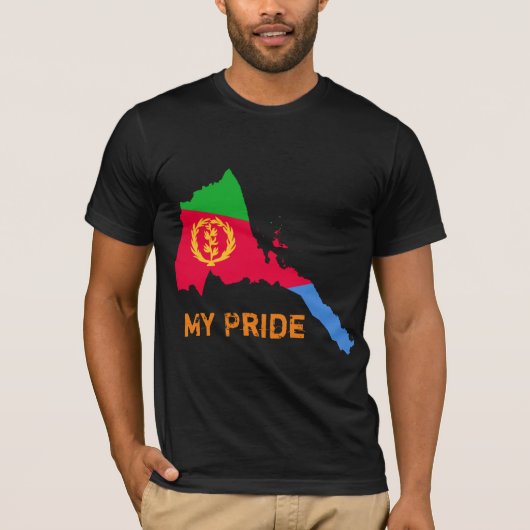 Eritrea Mijn trots met Eritrees T-shirt design (Voorkant)