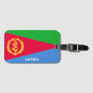 Eritrea National Flag Patriotic Bagagelabel