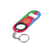 Eritrea National Flag Patriotic Mini Flessenopener (Achterkant Gekanteld)
