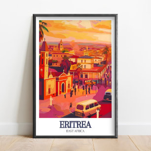 Eritrea Poster - Asmara Straat Print - Asmara Muur