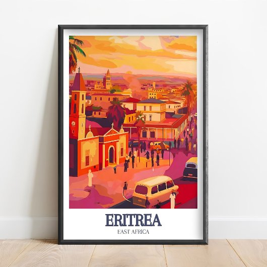 Eritrea Poster - Asmara Straat Print - Asmara Muur