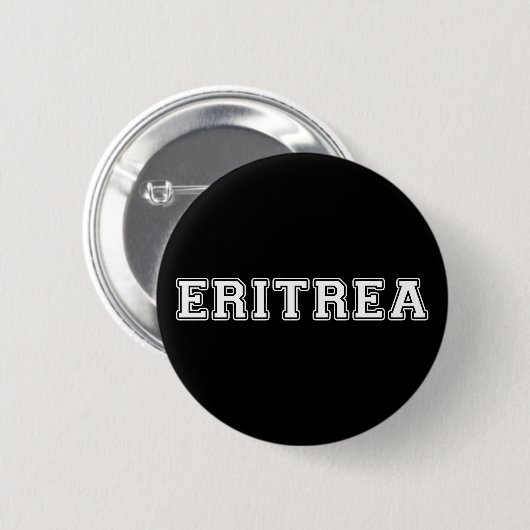 Eritrea Ronde Button 5,7 Cm (Voorkant /achterkant)