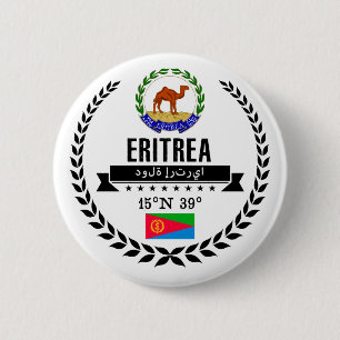 Eritrea Ronde Button 5,7 Cm