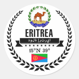 Eritrea Ronde Sticker