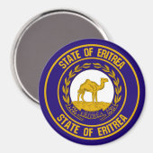 Eritrea Round Emblem Magneet (Voorkant / Achterkant)