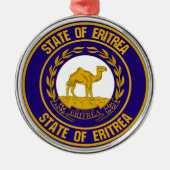 Eritrea Round Emblem Metalen Ornament (Voorkant)