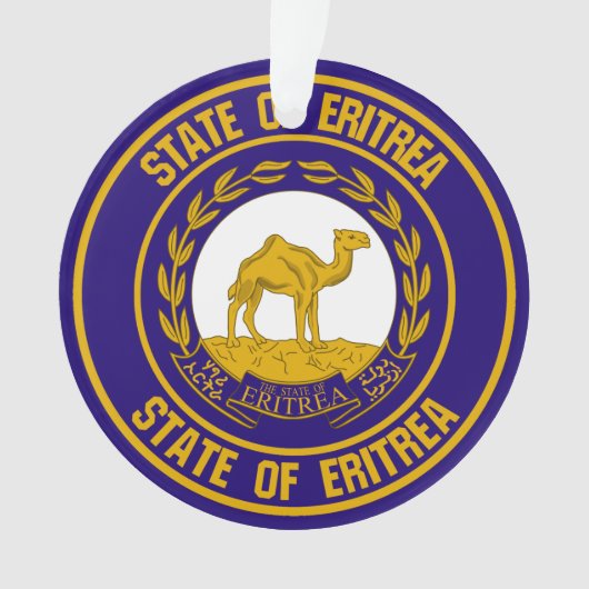 Eritrea Round Emblem Ornament (voorkant)