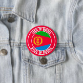 Eritrea Round Emblem Ronde Button 7,6 Cm (In situ)